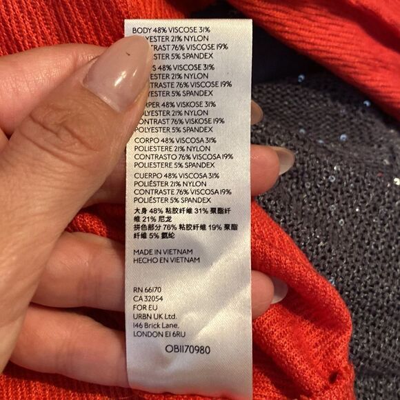 NWT Free People Womens Snowy Thermal Top in Heatwave Orange Red - Picture 11 of 11